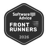 Software Advice Front Runners 2026 award badge