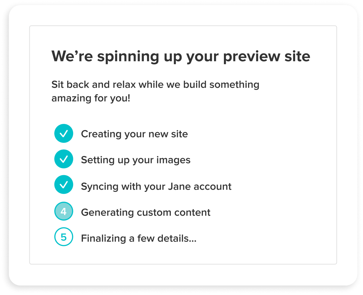 Jane Features AI Website Builder for Clinics — Sync with Jane | Jane